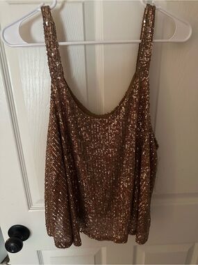NWT Impressions sequin tank